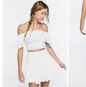 Forever 21 Flounce A-Line Mini Skirt